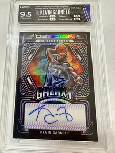 2021-22 Panini Obsidian Kevin Garnett Electric Etch purple Galaxy Auto /49 - Picture 1 of 2