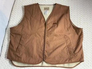 Woolrich Outdoor Guide Collection Men's 3XL Sherpa Lined Vest Large Hunting Duck - Picture 1 of 9