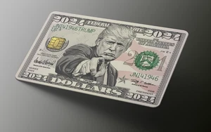 Trump 2024 Kreditkarten Rechnung Skin, Debitkartenhülle - Bild 1 von 8