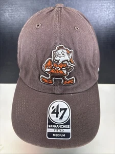'47 Cleveland Browns Brownie the Elf NFL Fitted Medium Cap Hat Brown - Picture 1 of 9