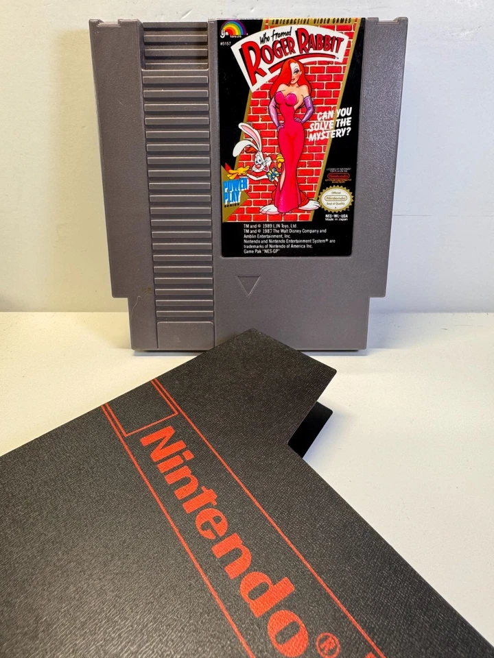 Who Framed Roger Rabbit (Nintendo NES, 1989) Authentic. NEAR MINT 9/10!! Tested - Image 1 of 4