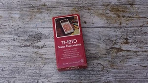 Texas Instruments TI-1270 Vintage Taschenrechner Electronic Calculator Box - Bild 1 von 4