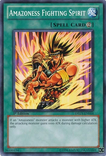 Amazoness Fighting Spirit [DREV-EN054] Common Near Mint 1st Edition - Yugioh sin - Image 1 of 1