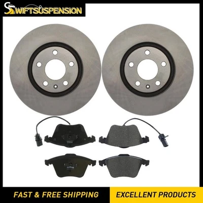 Kit de rotores de freno delanteros y pastillas de cerámica para Audi A6 2006 2007 2008 2009 2010 Foto 1 de 4