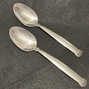 PAAR Oneida RATTAN Edelstahl Silberbesteck Servierlöffel 8 1/4" Besteck USA - Bild 1 von 12