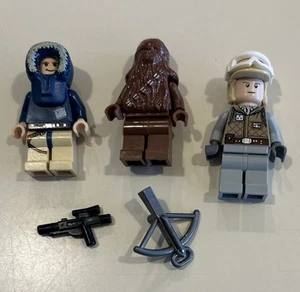 Lego Star Wars Minifigure Lot - Chewbacca + Han Solo Parka 7749 & Hoth Luke - Picture 1 of 2