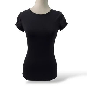 KOOKAI Top/ Blouse - Black, Size 1, Short Sleeves Stretch Material - Picture 1 of 6