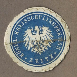 Siegelmarke Preußen: KÖNIGL. KREISSCHULINSPEKTION ZEITZ - Bild 1 von 1