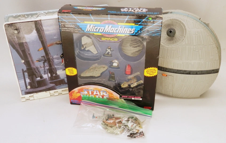 Micro Machines STAR WARS Rebel/Imperial Forces Set + Action Fleet Death Star Lot - Image 1 of 4