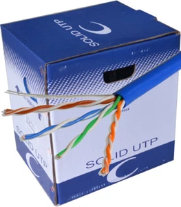 CAT5E Ethernet Network Data Cable 305mtr Pull Box Roll - Picture 1 of 6