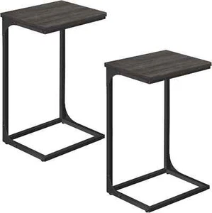 C-Shaped Side Table, Set of 2, Bedside Table, Sofa Side Table, with Meta VASAGLE - Picture 1 of 12