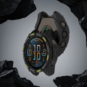F# Parachoques protector de carcasa hueca de TPU para Garmin Enduro 3 (negro ver - Zdjęcie 1 z 7