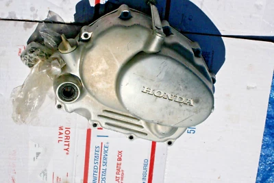 1977 HONDA CT 125  OEM  CLUTCH COVER W/BOLT'S  VIN#CT125E-1018220  (SEE BELOW) - Image 1 of 2