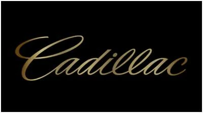 Cadillac Script Lazer-Tag Acrylic License Plate (Black) - Image 1 of 2