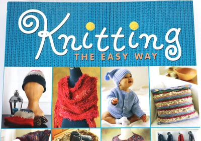 Learn to Knit 38 Pattern Project Book Knitting the Easy Way Lay Flat Hardcover - Image 1 of 4