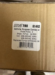 Mars 61482 - definite purpose 61482 - Contactor: 3 Pole 75 Fla 208-240V Coil - Picture 1 of 2