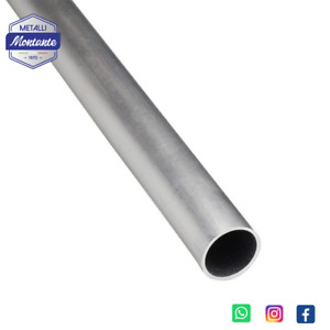 Tubo Tondo  Alluminio Anticorodal Da 6 a 130 mm in Diverse Lunghezze e Spessori