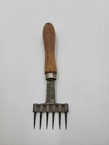 Rustic Vintage Ice Chisel Briddell No. 60 With Wood Handle - Picture 1 of 15