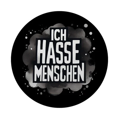 SPEECHEESE Ich hasse Menschen Magnet rund