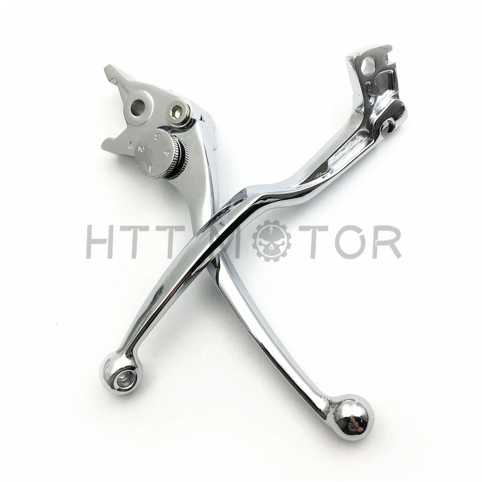 Chrome Brake Clutch Levers Hand Controls for 1989-2007 Suzuki Katana 600 750F — 第 1/4 张图片
