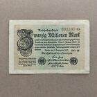 New ListingRare Germany 20 Million Mark 1923 Banknote German Post Ww1 Era Paper Money Uni F