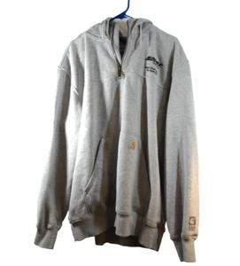 Felpa con cappuccio uomo Carhartt rain defender BNSF Railway 1/4 zip XL - Foto 1 di 5