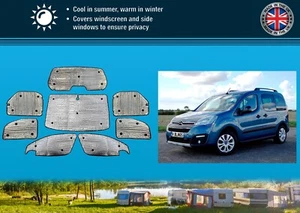 Thermal Blinds for Citroen Berlingo 08-18 Campervan Full Set - Picture 1 of 25