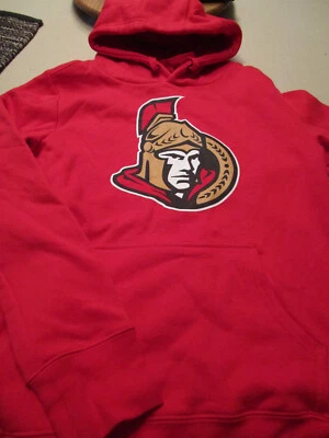 **NEW NHL HOCKEY OTTAWA SENATORS MENS HOODIE HOODED SWEATSHIRT RED MEDIUM - Image 1 of 2