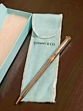 Tiffany & Co Gold T-Clip Silver Ball Point Pen In Sleeve & Original Box