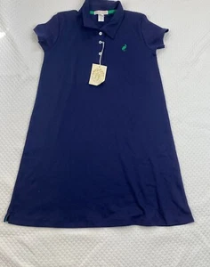 The Beaufort Bonnet Co Maude's Polo Dress Girls 10 Pima Cotton Nantucket Navy - Picture 1 of 4
