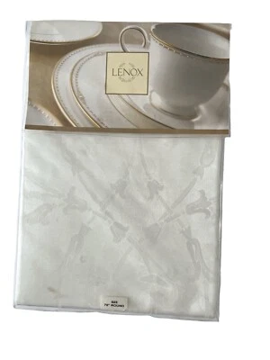 Lenox "Eternal"  70" Round Fine Table Linen NEW - Image 1 of 4