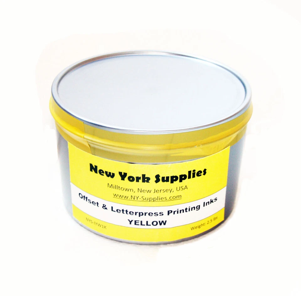 Yellow Offset & Letterpress Printing Ink - 2.5 lbs - Image 1 of 1