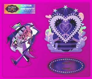 Hazbin Hotel PRIDE 2025 ALASTOR & NIFFTY Standee acrilico - NUOVO - IN MANO - Foto 1 di 2