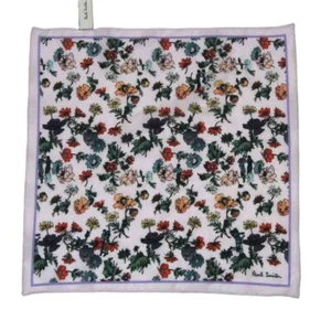 Paul Smith Italian Silk Pocket Square Floral Multicolor 13" X 13" - Bild 1 von 2