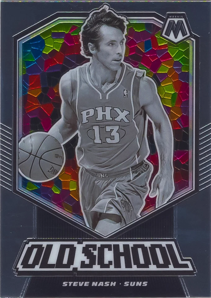 Steve Nash 2019-20 Panini Mosaic Basketball Chrome Old School Insert Card #1 NBA - Image 1 of 2