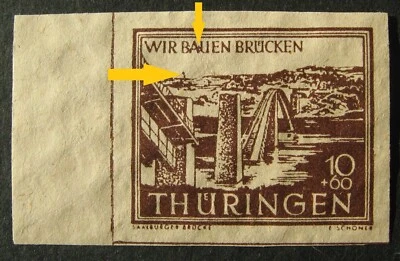 Alemania - Ocupación aliada - Zona soviética - Turingia Mi № 112 (MNH) 1946 ¡Error! Foto 1 de 3