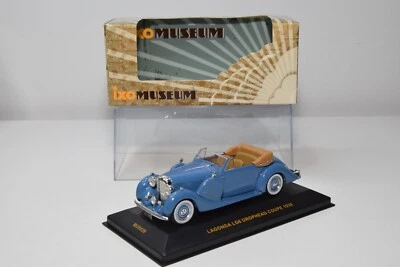 B28 1:43 IXO MUSEUM MUS039 LAGONDA LG6 DROPHEAD COUPE 1938 BLU NUOVO CON SCATOLA - Immagine 1 di 4