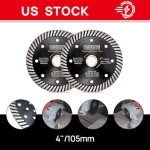 2pcs 4"/105mm Diamond Saw Blade Granite Marble Concrete Cutting Discs/Wheel - Picture 1 of 5