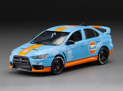 SunStar 29352 1/43 Mitsubishi Lancer Evolution X Gulf Oil Modello Auto Diecast - Immagine 1 di 4