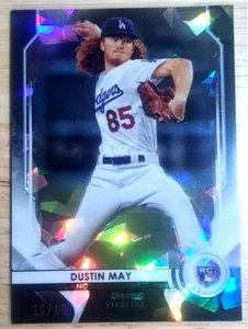 Dustin May /10 (RC) (Bookend) 💎☢️- 2020 Bowman Sterling - Refractor - Dodgers - Picture 1 of 4