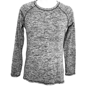CLIMATE RIGHT CUDDL DUDS Space Gray Long Sleeve T Shirt Loungewear Lounge Top S - Picture 1 of 16