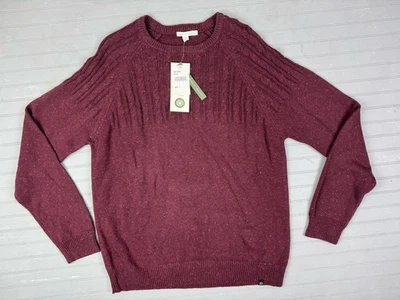 Threads 4 Thought Size L Mens Sweater Burgandy Heather Long Sleeve Pullover - Image 1 of 4