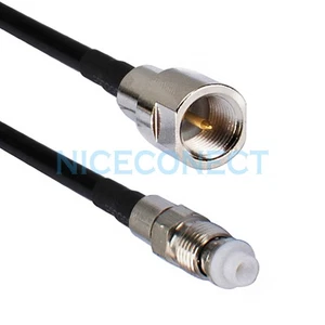 Cable coaxial 1M FME macho a hembra RG58 RF para cable adaptador de extensión de antena - Imagen 1 de 3