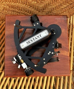 Nautical Replica Tamaya Working Sextant 9" Vintage Navigational Marine With Box - Picture 1 of 7