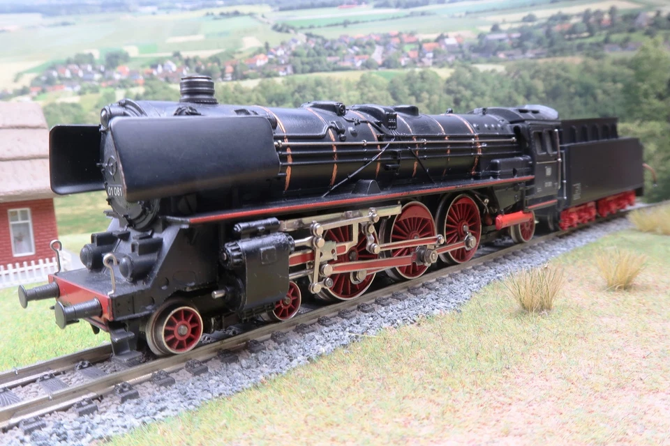 Märklin-Primex Spur H0 3193 Dampflok mit Tender BR 01 081 DB Ep.III RAUCHSATZ - Bild 1 von 4