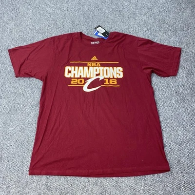 Cleveland Cavaliers Shirt Mens XL Burgundy NBA Basketball Adidas 2016 Champions - Image 1 of 4