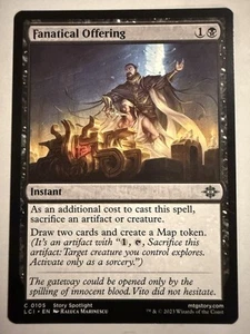 x1 Fanatical Offering LCI MTG 105 COMMON M/NM 1x - Picture 1 of 1