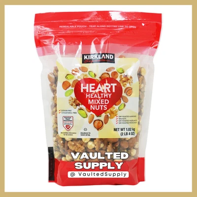 Kirkland Signature Heart Healthy Mixed Nuts, 36 oz - Almonds, Walnuts, Hazelnuts
