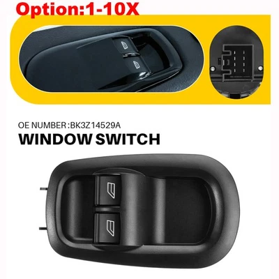 Interruptor de controle mestre janela de energia esquerdo preto para Ford Transit Connect 2015-2023 - Imagem 1 de 4