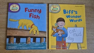 FUNNY FISH & BIFF'S WONDER WORDS FROM READ WITH BIFF CHIP & KIPPER - Imagen 1 de 2